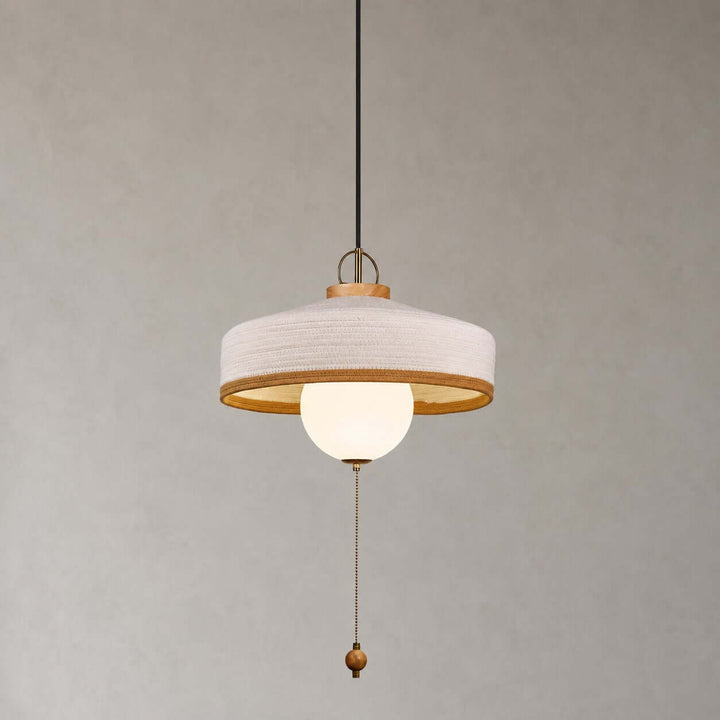 Coralie Pendant Light | Modern Fabric Shade for Dining Rooms