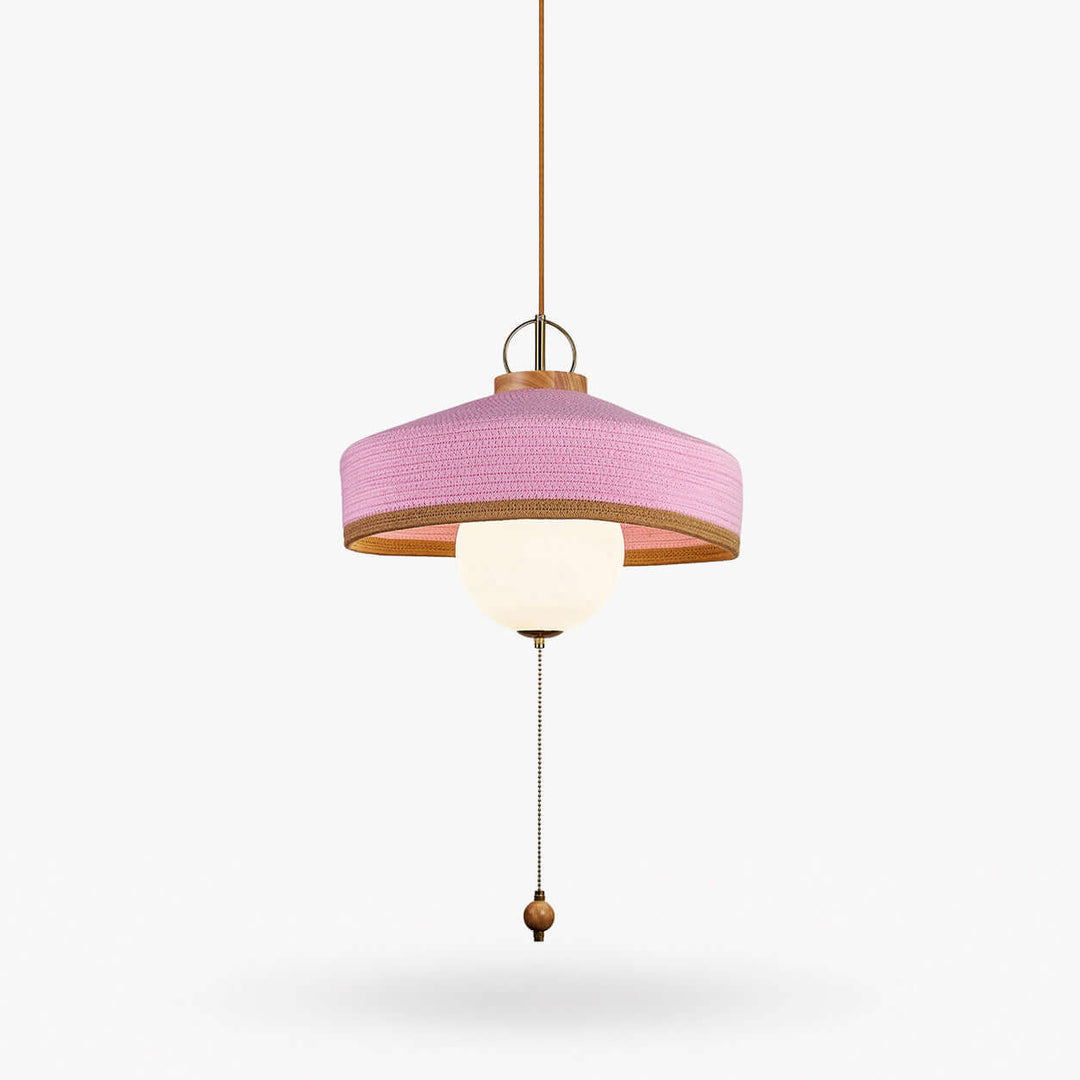 Coralie Pendant Light | Modern Fabric Shade for Dining Rooms