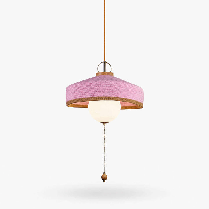 Coralie Pendant Light | Modern Fabric Shade for Dining Rooms
