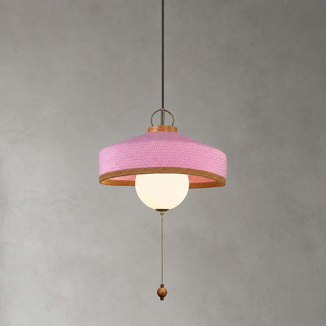 Coralie Pendant Light | Modern Fabric Shade for Dining Rooms