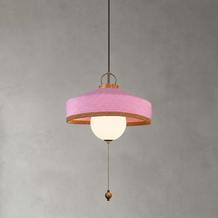 Coralie Pendant Light | Modern Fabric Shade for Dining Rooms