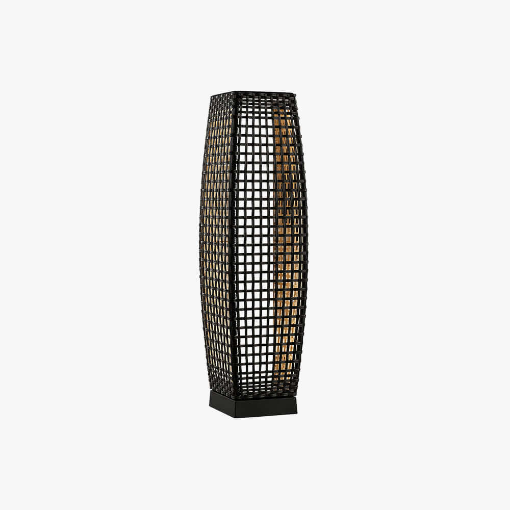 Corvyn Floor Lamp - Modern Rattan Solar Outdoor Lamp