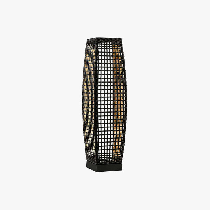 Corvyn Floor Lamp - Modern Rattan Solar Outdoor Lamp