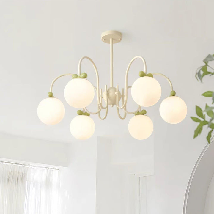 Cream Cherry Chandelier – Playful Elegance with Soft Glow | Vinlighting | Vinlighting