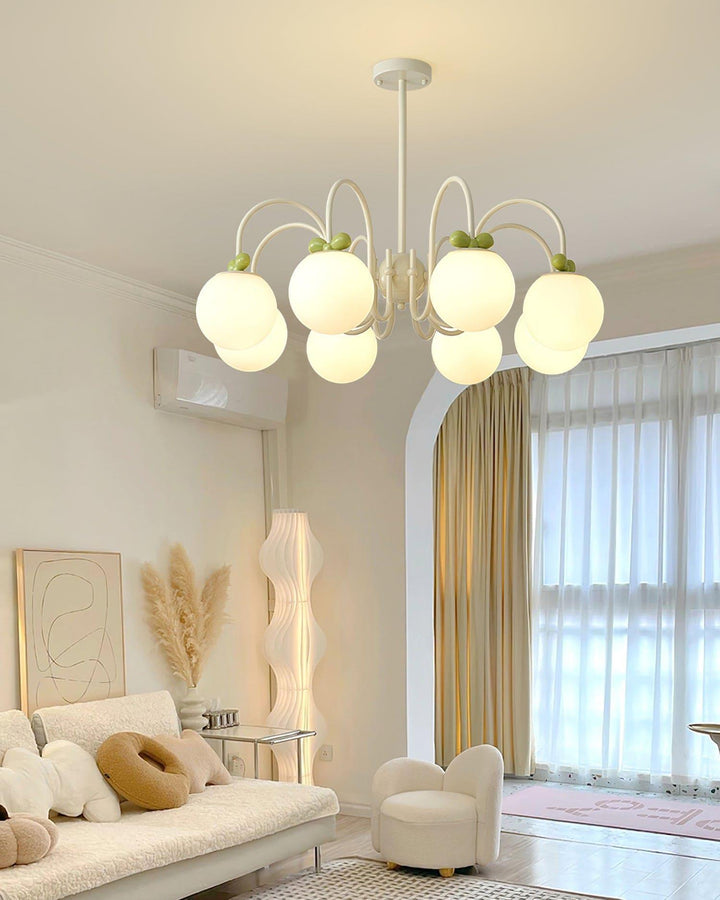 Cream Cherry Chandelier – Playful Elegance with Soft Glow | Vinlighting | Vinlighting