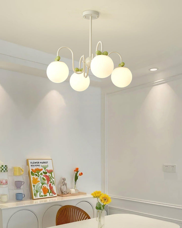 Cream Cherry Chandelier – Playful Elegance with Soft Glow | Vinlighting | Vinlighting