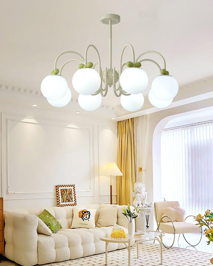Cream Cherry Chandelier – Playful Elegance with Soft Glow | Vinlighting | Vinlighting