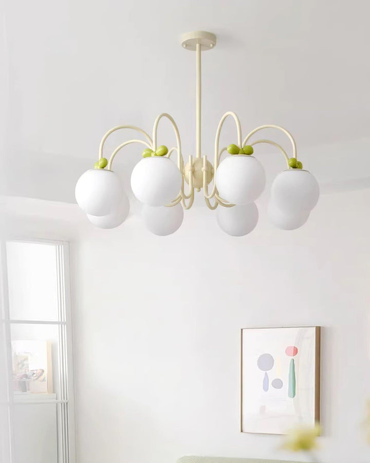 Cream Cherry Chandelier – Playful Elegance with Soft Glow | Vinlighting | Vinlighting