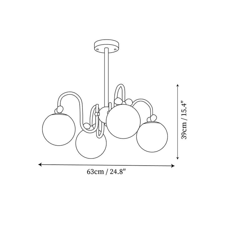 Cream Cherry Chandelier – Playful Elegance with Soft Glow | Vinlighting | Vinlighting