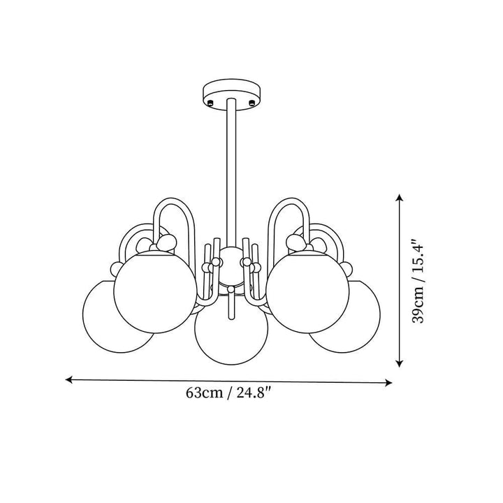 Cream Cherry Chandelier – Playful Elegance with Soft Glow | Vinlighting | Vinlighting