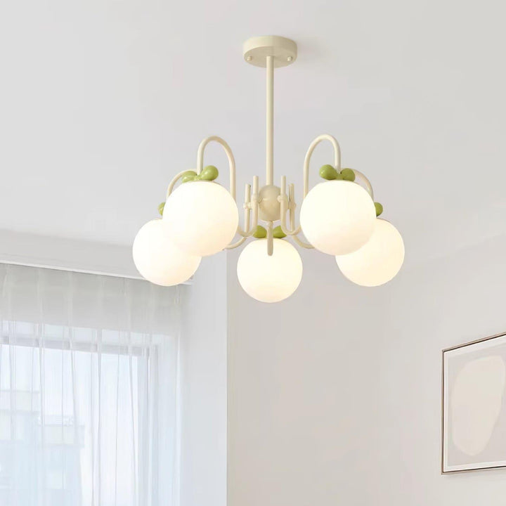 Cream Cherry Chandelier – Playful Elegance with Soft Glow | Vinlighting | Vinlighting