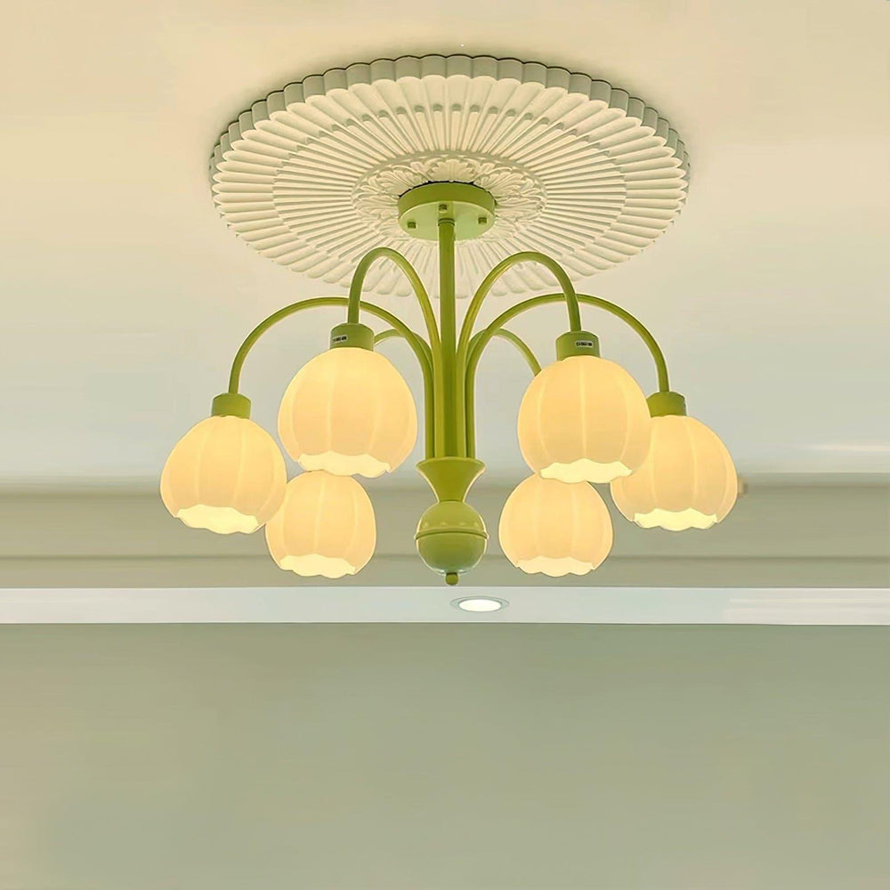 Cream Style Pumpkin Chandelier – Elegant Glass & Metal Lighting | Vinlighting | Vinlighting