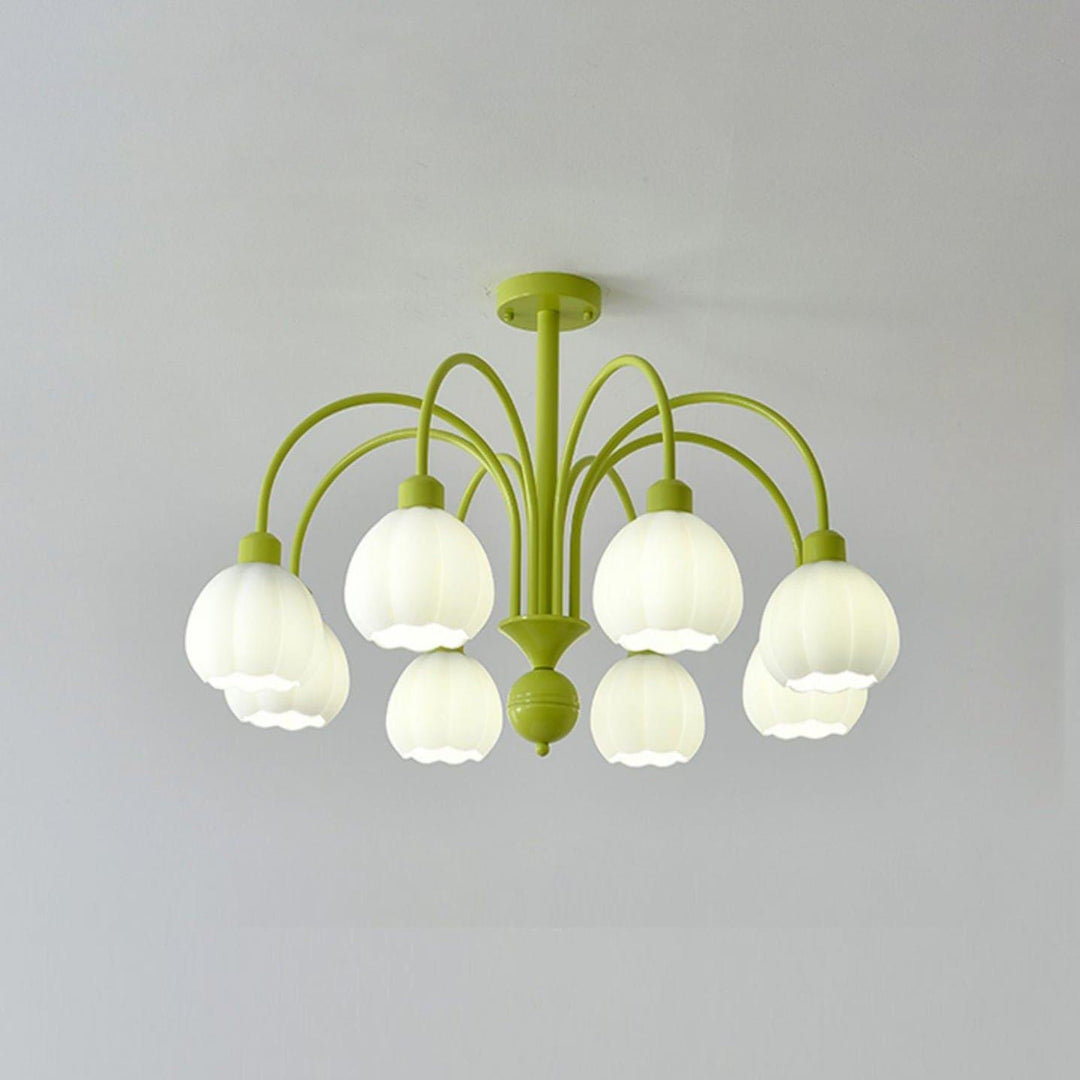 Cream Style Pumpkin Chandelier – Elegant Glass & Metal Lighting | Vinlighting | Vinlighting