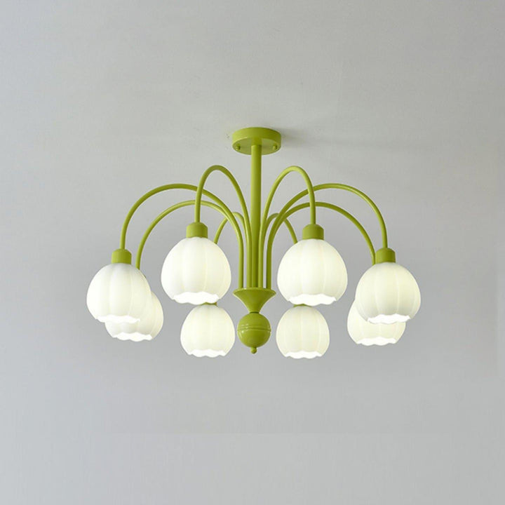 Cream Style Pumpkin Chandelier – Elegant Glass & Metal Lighting | Vinlighting | Vinlighting