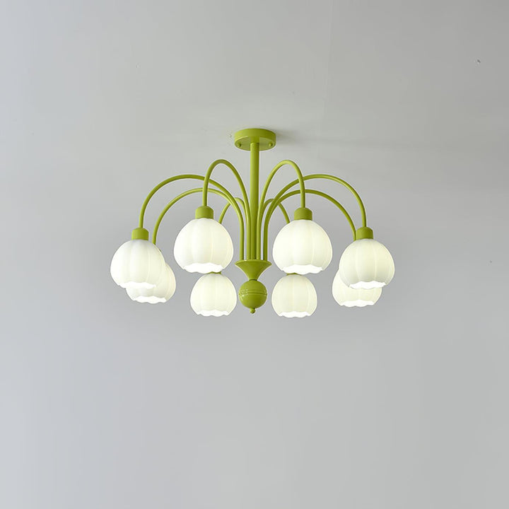 Cream Style Pumpkin Chandelier – Elegant Glass & Metal Lighting | Vinlighting | Vinlighting