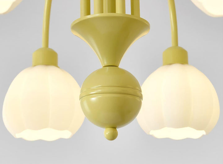 Cream Style Pumpkin Chandelier – Elegant Glass & Metal Lighting | Vinlighting | Vinlighting