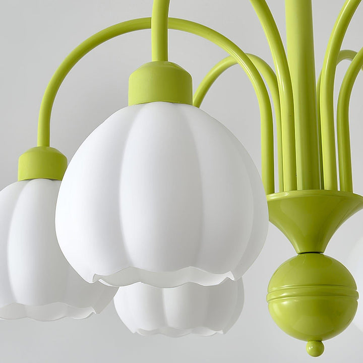 Cream Style Pumpkin Chandelier – Elegant Glass & Metal Lighting | Vinlighting | Vinlighting