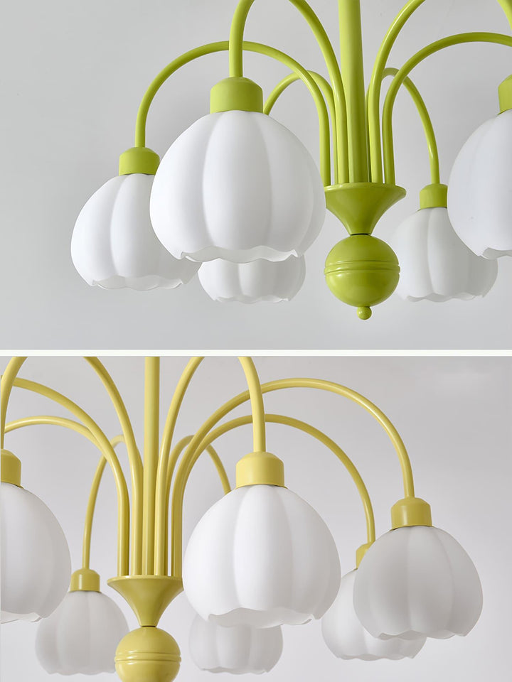 Cream Style Pumpkin Chandelier – Elegant Glass & Metal Lighting | Vinlighting | Vinlighting