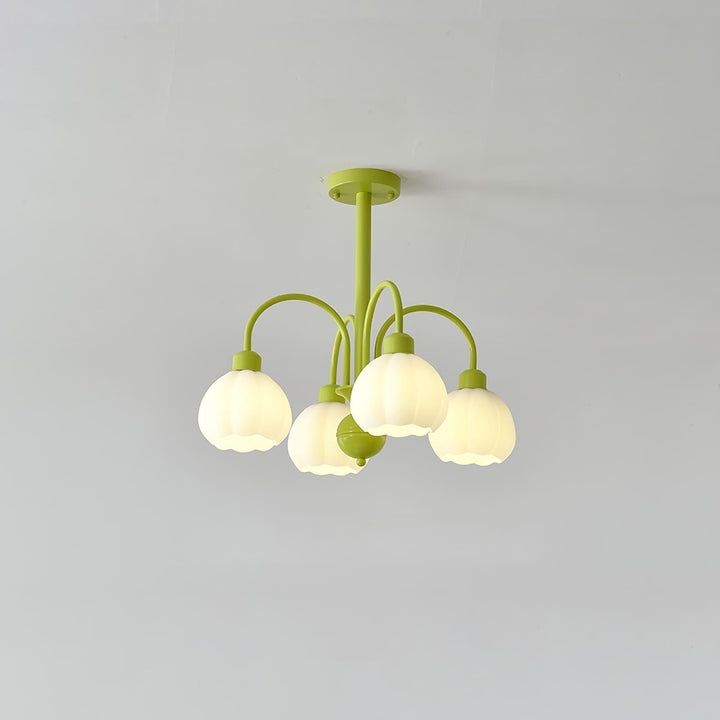Cream Style Pumpkin Chandelier – Elegant Glass & Metal Lighting | Vinlighting | Vinlighting