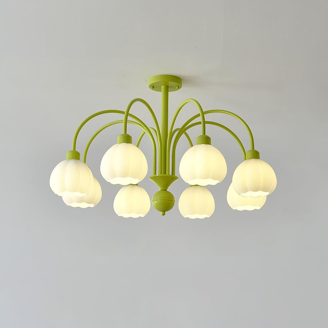 Cream Style Pumpkin Chandelier – Elegant Glass & Metal Lighting | Vinlighting | Vinlighting