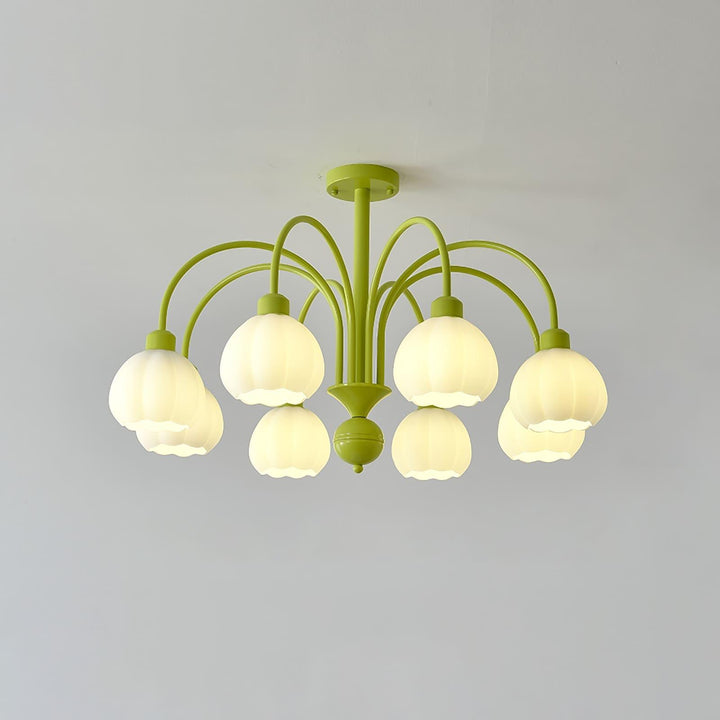Cream Style Pumpkin Chandelier – Elegant Glass & Metal Lighting | Vinlighting | Vinlighting