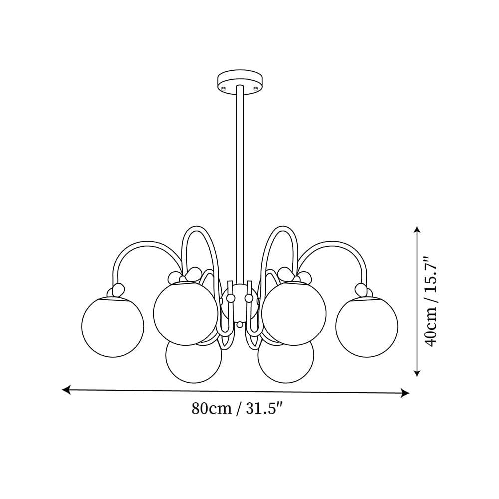 Cream Cherry Chandelier - Vinlighting