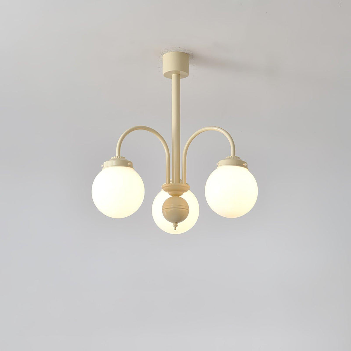 Glass Sphere Cream Chandelier - Vinlighting