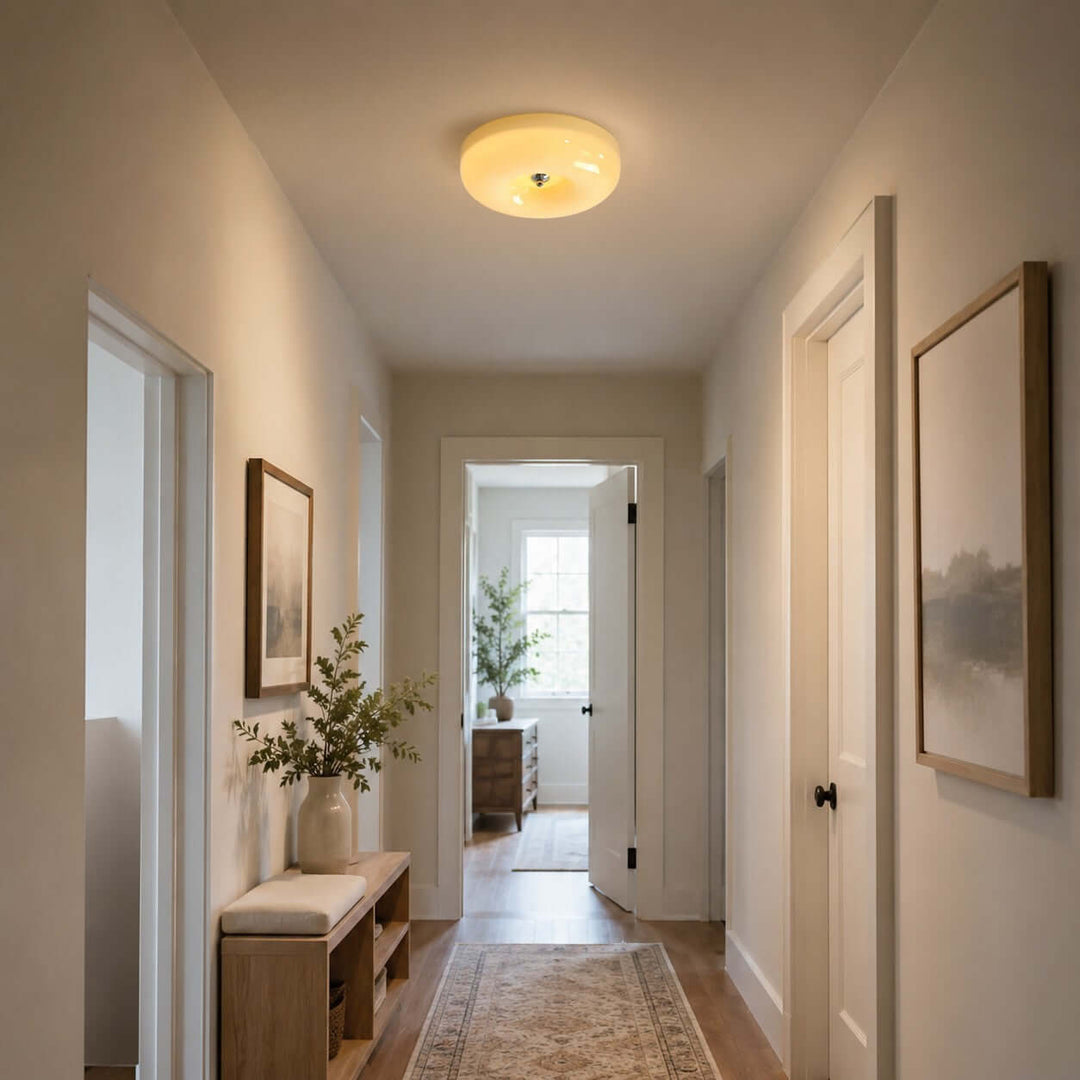 Cream Pudding Ceiling Lamp