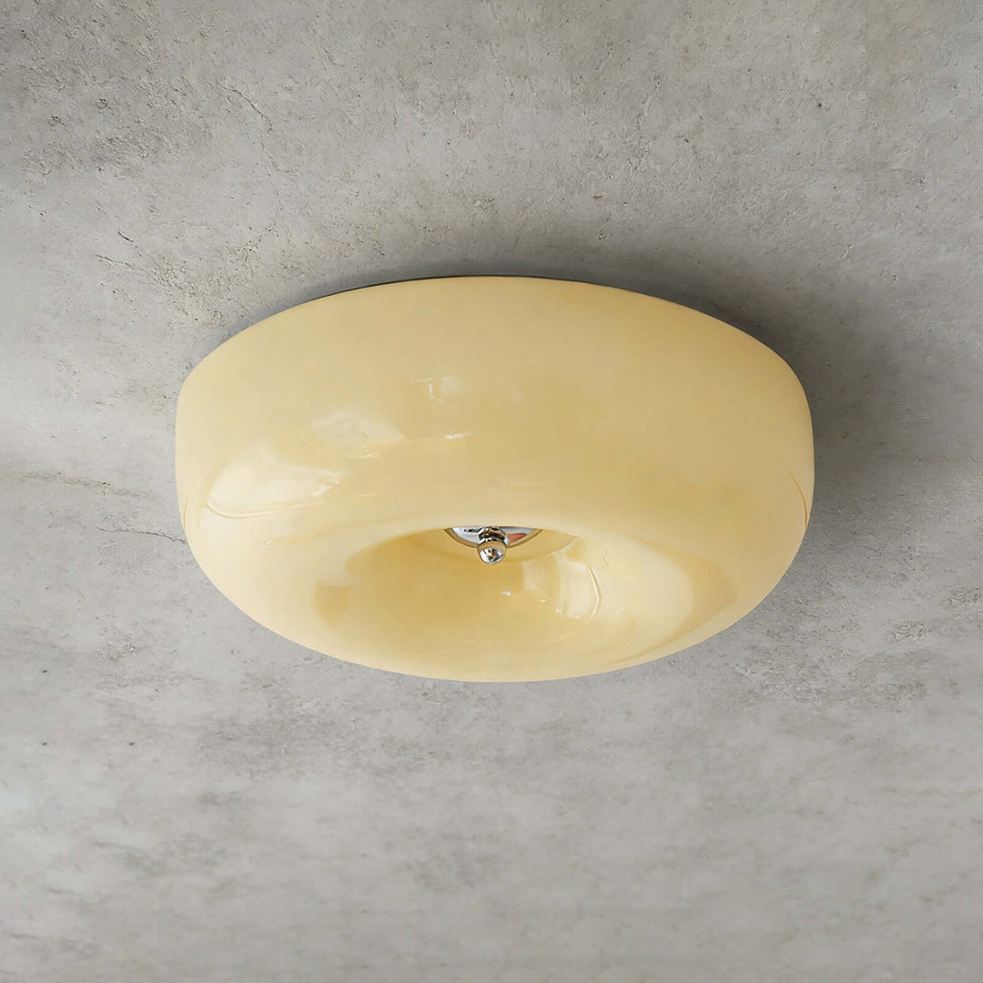 Cream Pudding Ceiling Lamp