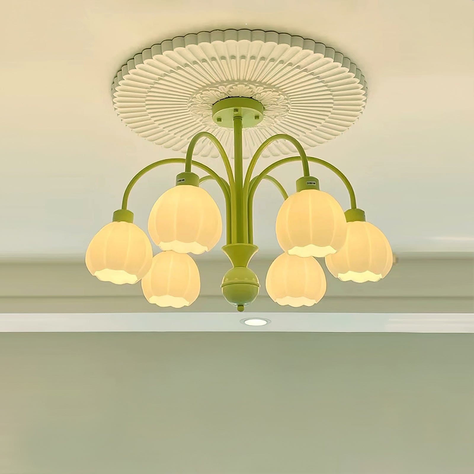 Cream Style Pumpkin Chandelier - Vinlighting