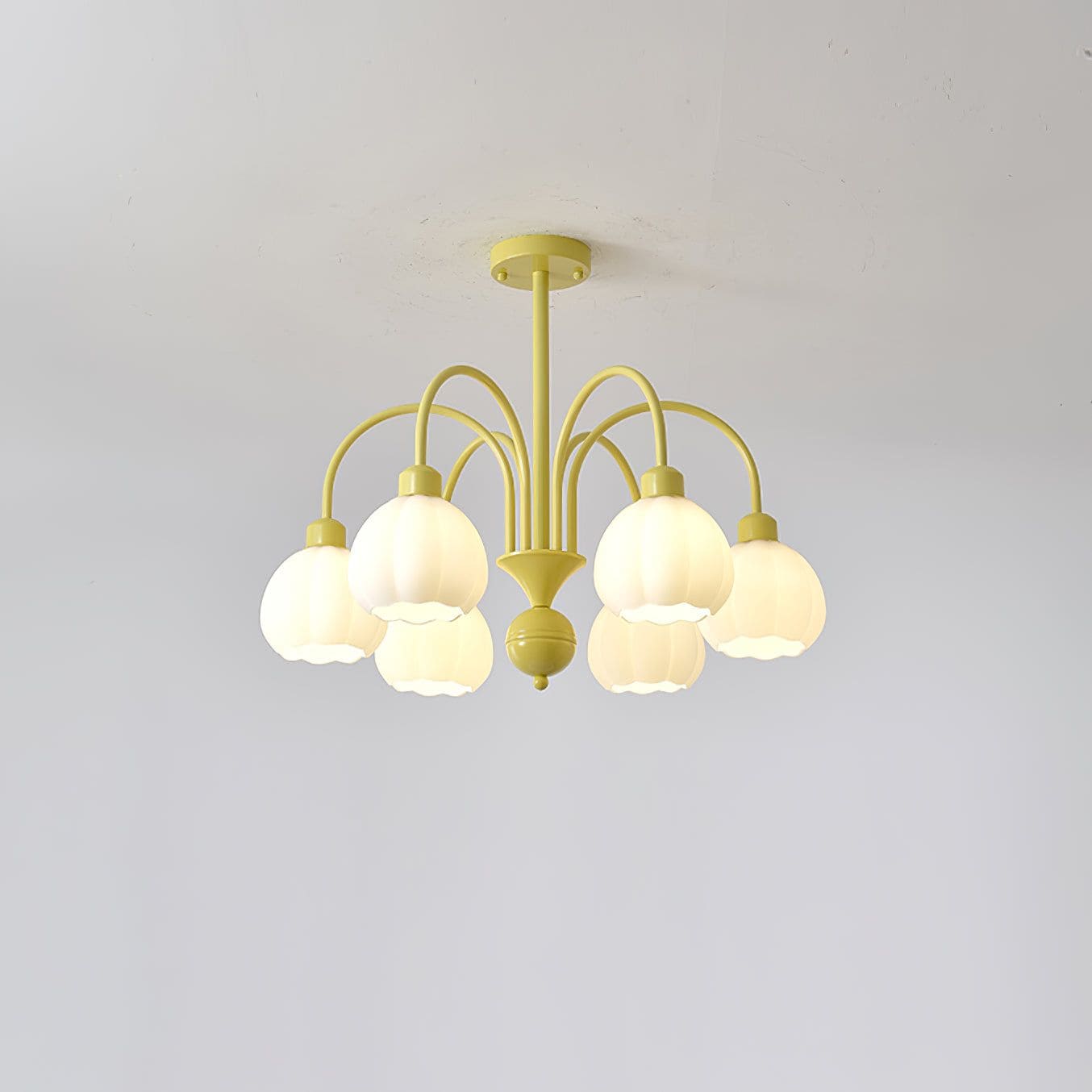 Cream Style Pumpkin Chandelier - Vinlighting