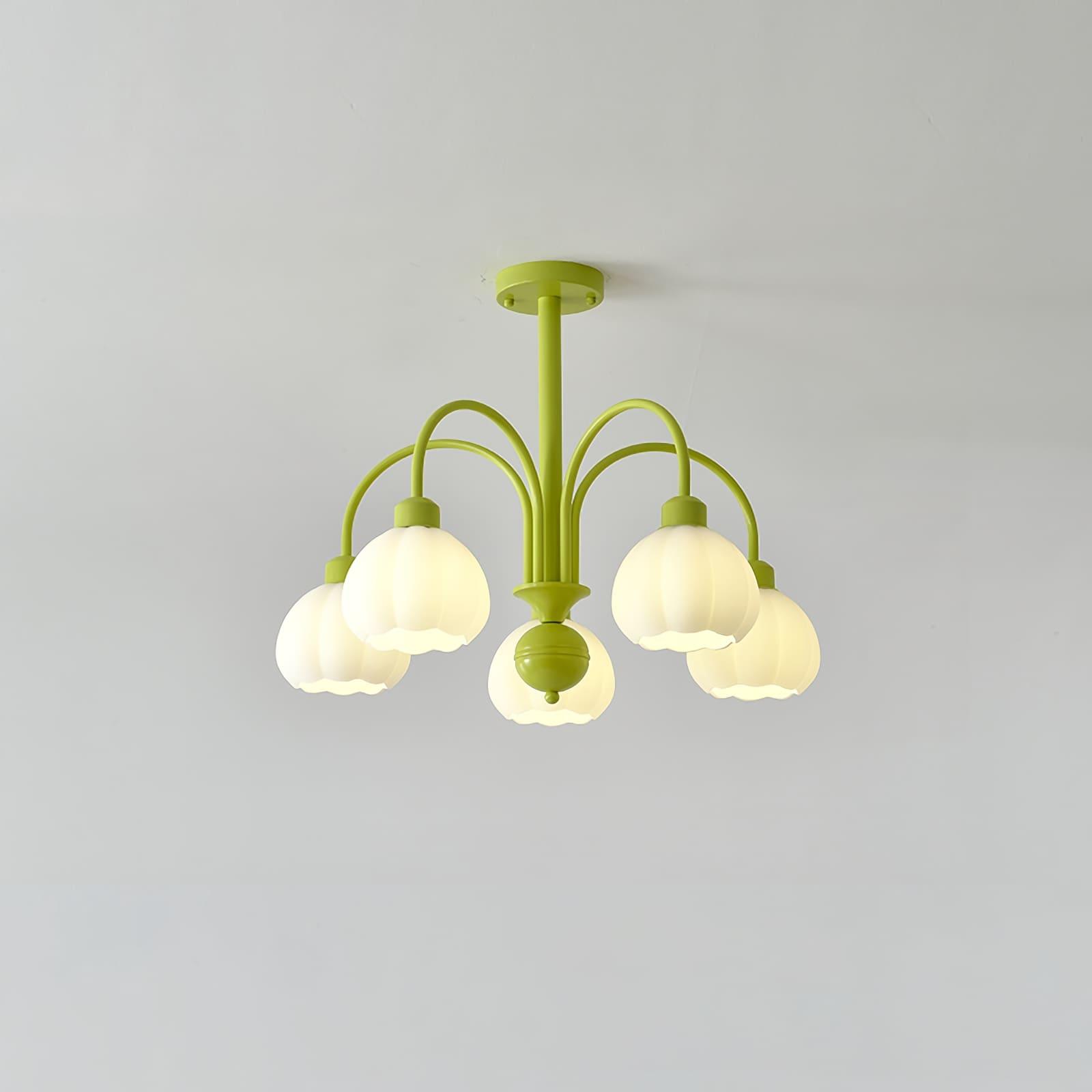 Cream Style Pumpkin Chandelier - Vinlighting