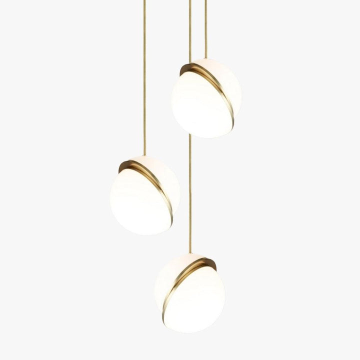 Crescent Pendant Lamp | Copper Globe Hanging Light | Vinlighting | Vinlighting
