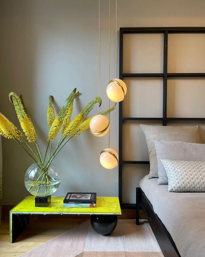 Crescent Pendant Lamp | Copper Globe Hanging Light | Vinlighting | Vinlighting