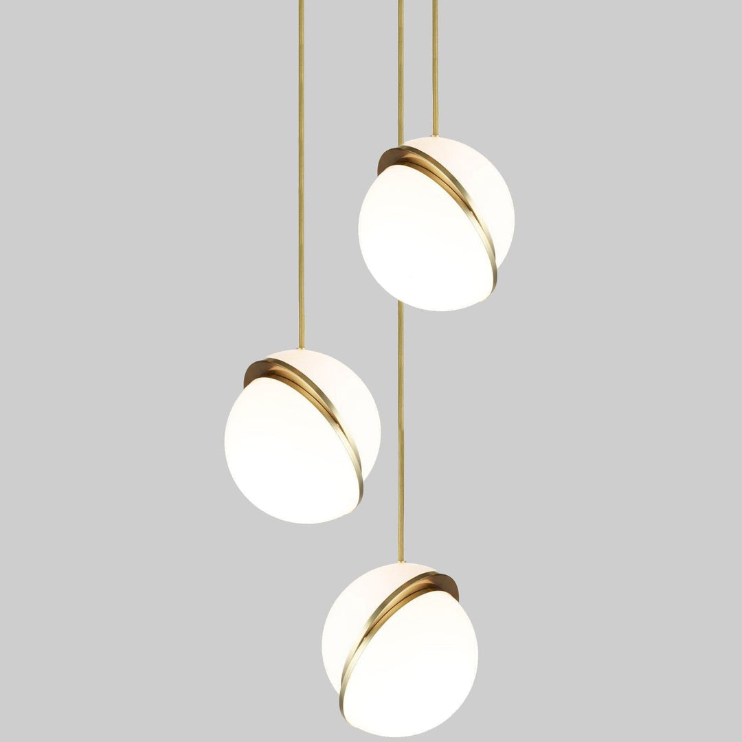 Crescent Pendant Lamp | Copper Globe Hanging Light | Vinlighting | Vinlighting