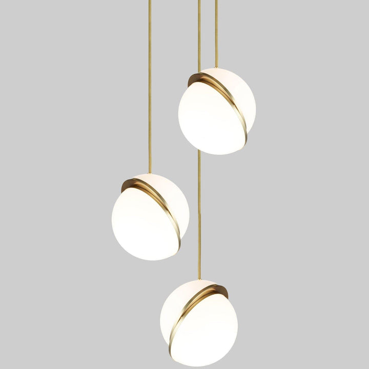 Crescent Pendant Lamp | Copper Globe Hanging Light | Vinlighting | Vinlighting