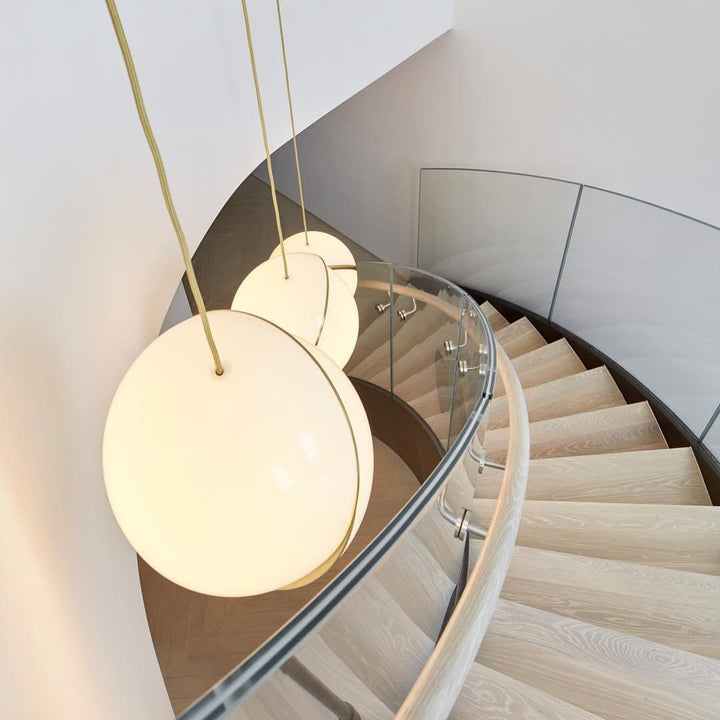 Crescent Pendant Lamp | Copper Globe Hanging Light | Vinlighting | Vinlighting