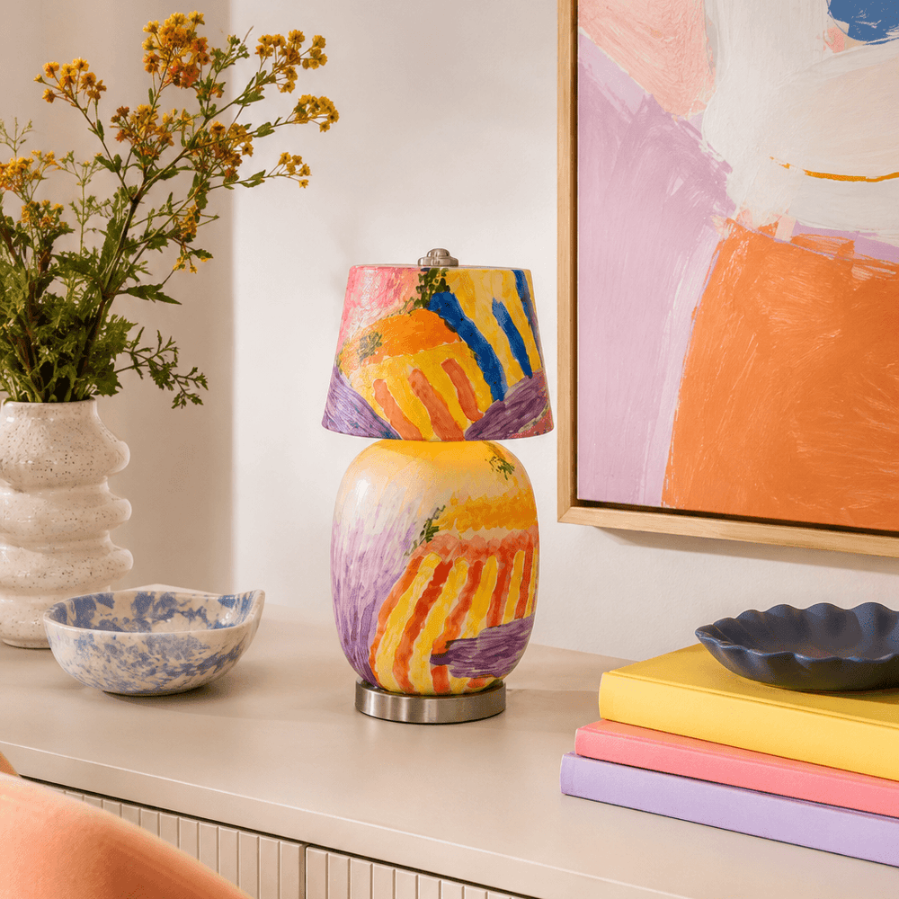 Cressa Artistic Ceramic Mini LED Accent Table Lamp for Bedroom