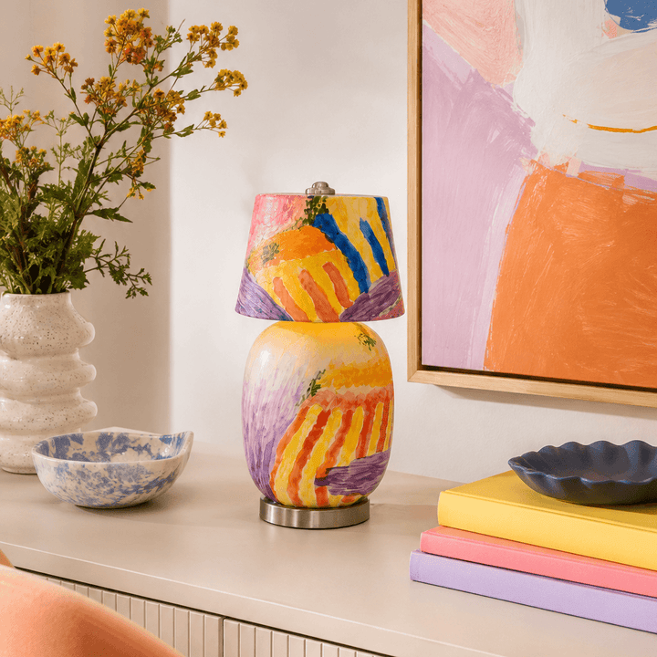 Cressa Artistic Ceramic Mini LED Accent Table Lamp for Bedroom