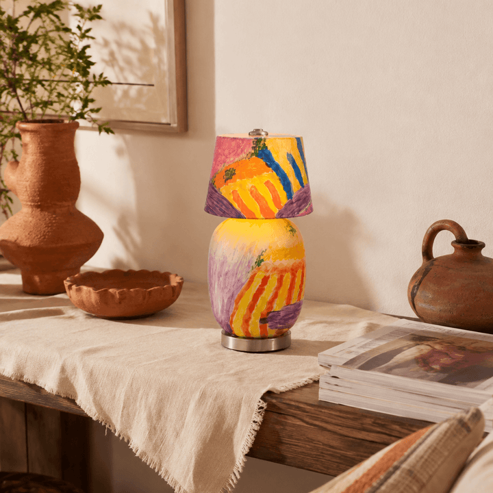 Cressa Artistic Ceramic Mini LED Accent Table Lamp for Bedroom