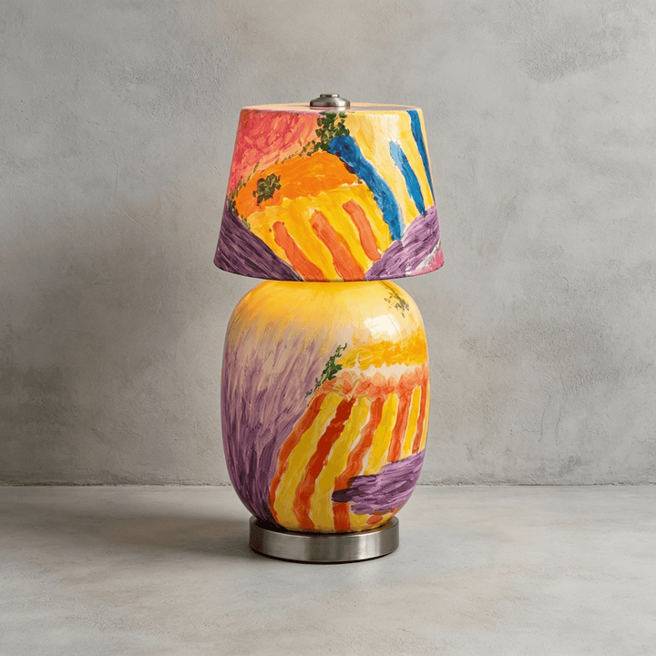 Cressa Artistic Ceramic Mini LED Accent Table Lamp for Bedroom