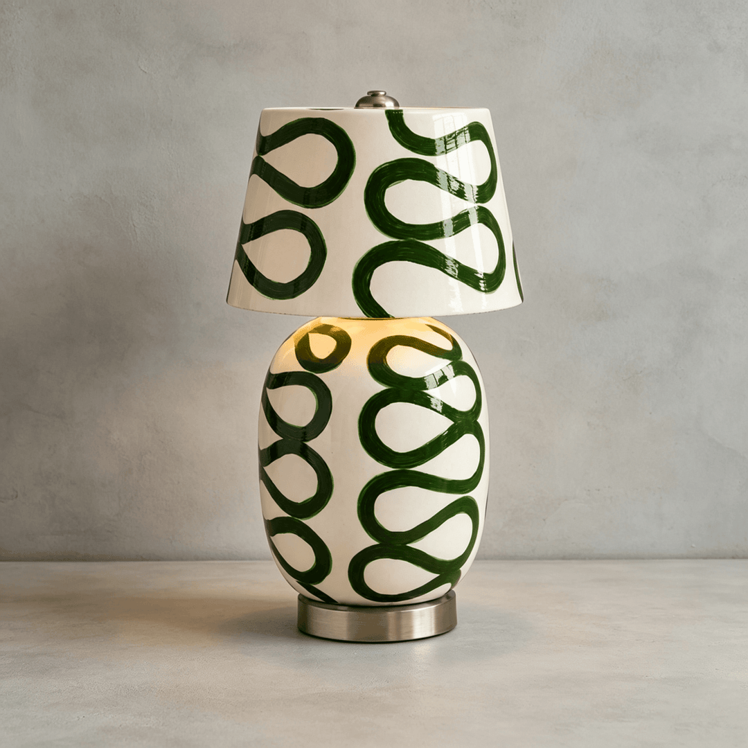 Cressa Artistic Ceramic Mini LED Accent Table Lamp for Bedroom