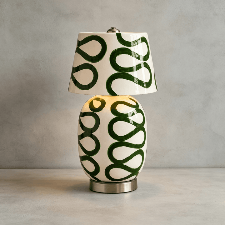 Cressa Artistic Ceramic Mini LED Accent Table Lamp for Bedroom