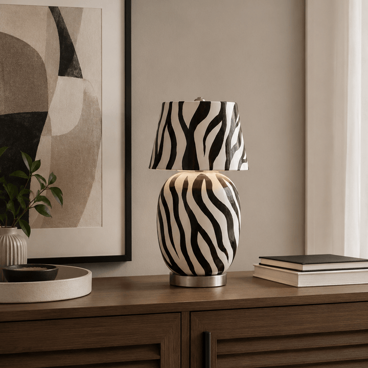 Cressa Artistic Ceramic Mini LED Accent Table Lamp for Bedroom