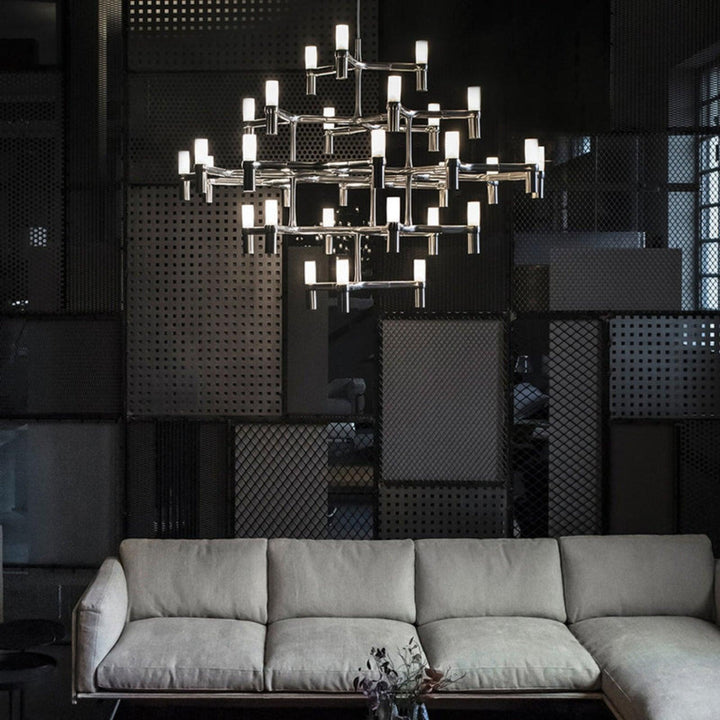 Crown Major Chandelier – Sleek Metal & Glass for Modern Elegance | Vinlighting | Vinlighting
