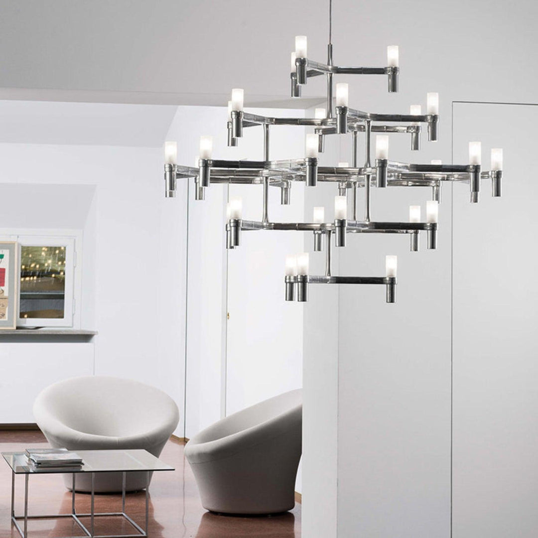 Crown Major Chandelier – Sleek Metal & Glass for Modern Elegance | Vinlighting | Vinlighting