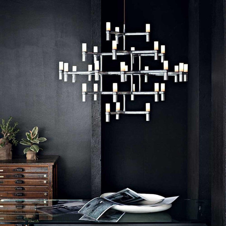 Crown Major Chandelier – Sleek Metal & Glass for Modern Elegance | Vinlighting | Vinlighting