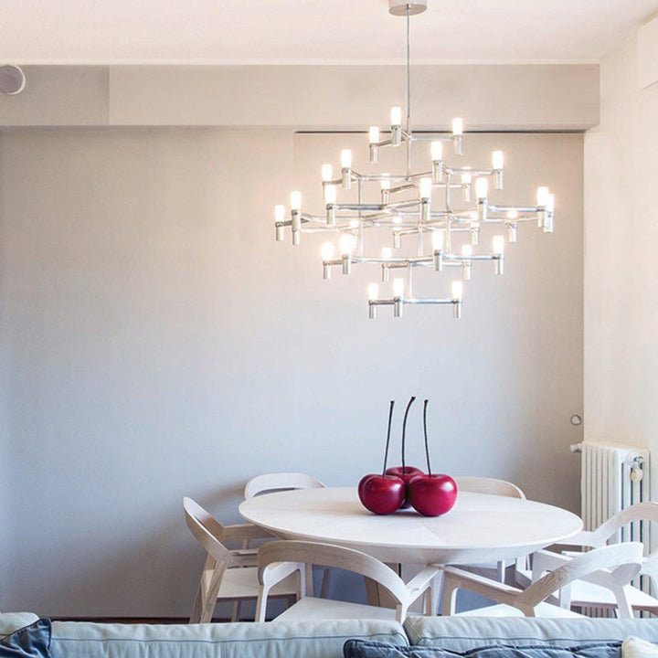 Crown Major Chandelier – Sleek Metal & Glass for Modern Elegance | Vinlighting | Vinlighting