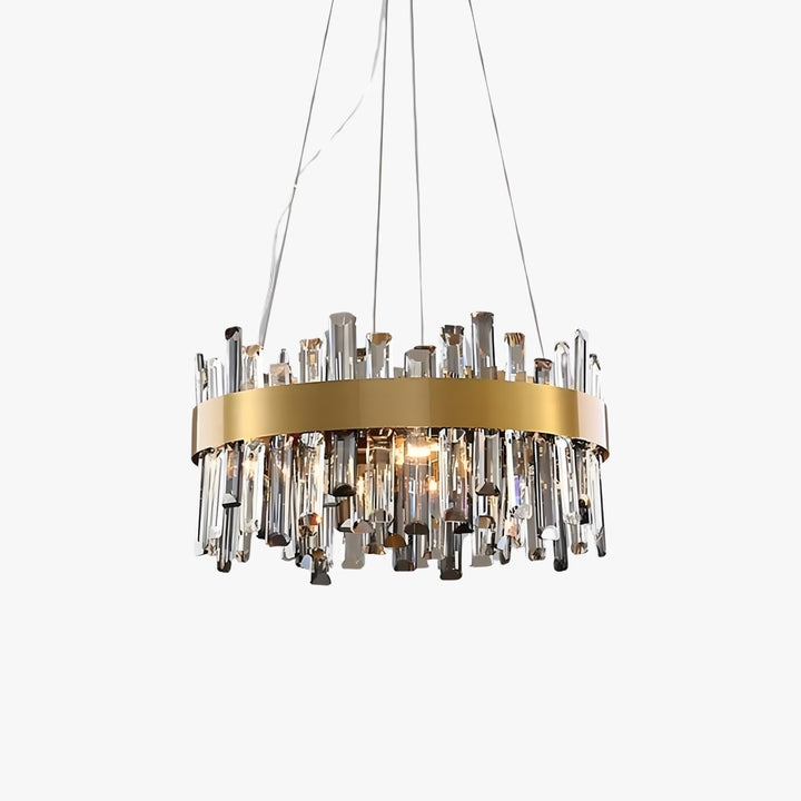 Crystal Cascade Chandelier for Dining Table – Modern Elegance