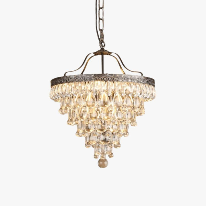 Crystal Inverted Pyramid Chandelier - Luxury Crystal, Vintage Lighting | Vinlighting | Vinlighting